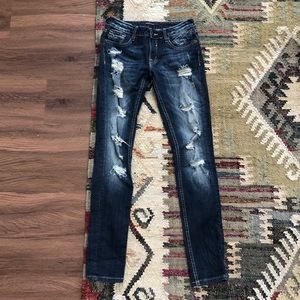 Vigoss distressed skinny jeans size 1